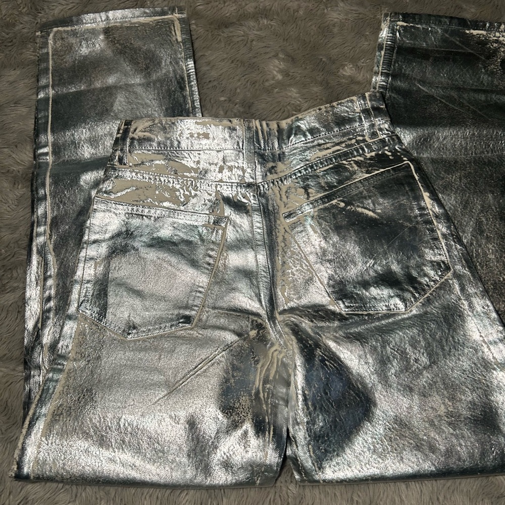 ZARA metallic pants